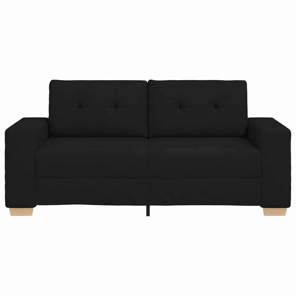 Canapea lovesea neagră 140 cm stofă GartenMobel Dekor