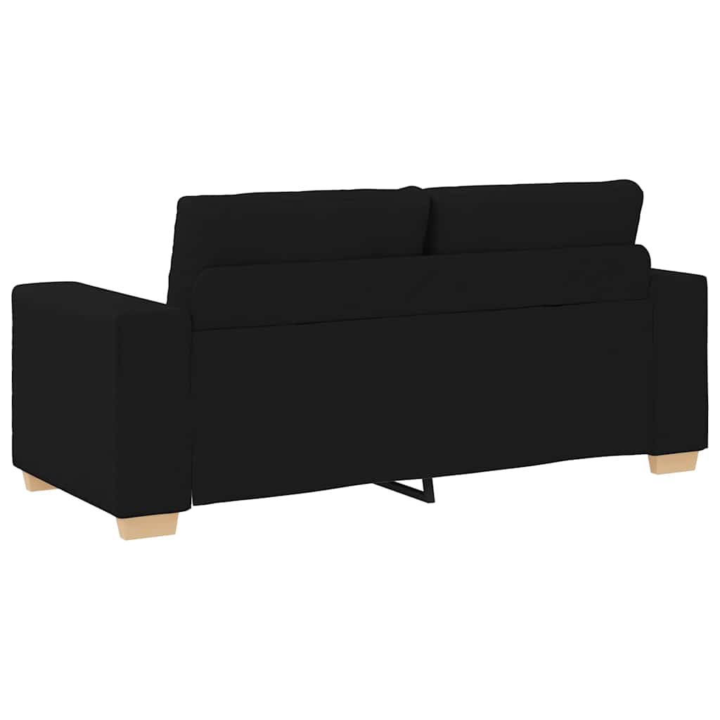 Canapea lovesea neagră 140 cm stofă GartenMobel Dekor