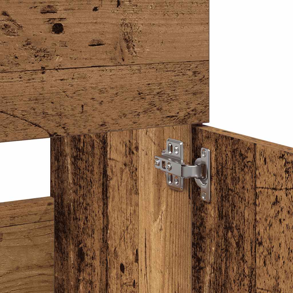 Dulap de baie cu oglindă Lemn vechi Lemn prelucrat GartenMobel Dekor