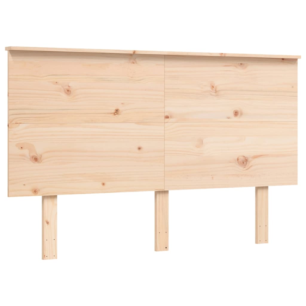 Cadru de pat senior cu tăblie, 140x200 cm, lemn masiv GartenMobel Dekor