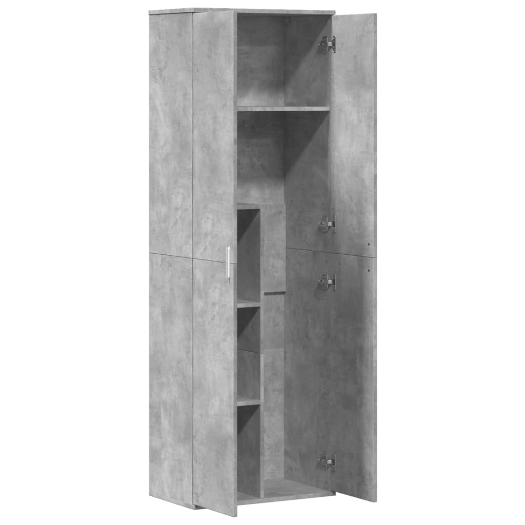 Dulap înalt, gri beton, 60x35x180 cm, lemn prelucrat GartenMobel Dekor