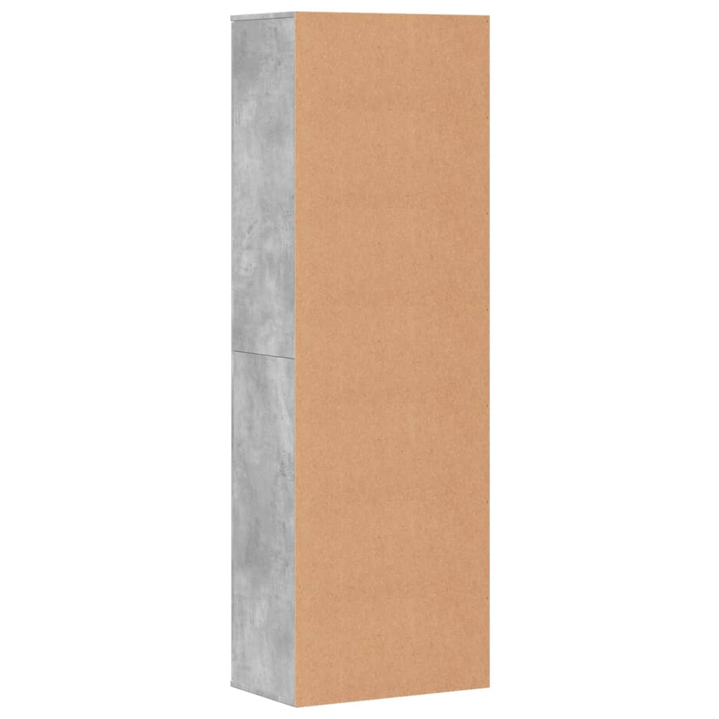 Dulap înalt, gri beton, 60x35x180 cm, lemn prelucrat GartenMobel Dekor