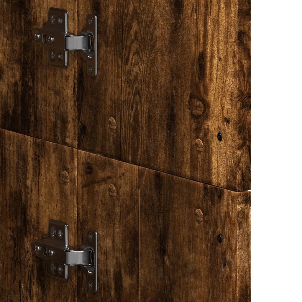 Dulap înalt, stejar fumuriu, 60x35x180 cm, lemn prelucrat GartenMobel Dekor