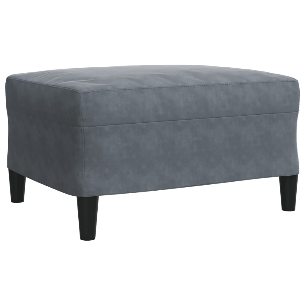 Set de canapele cu perne, 4 piese, gri închis, catifea GartenMobel Dekor