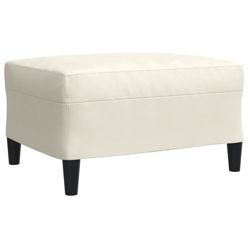 Set de canapele cu perne/rulouri, 4 piese, crem, catifea GartenMobel Dekor