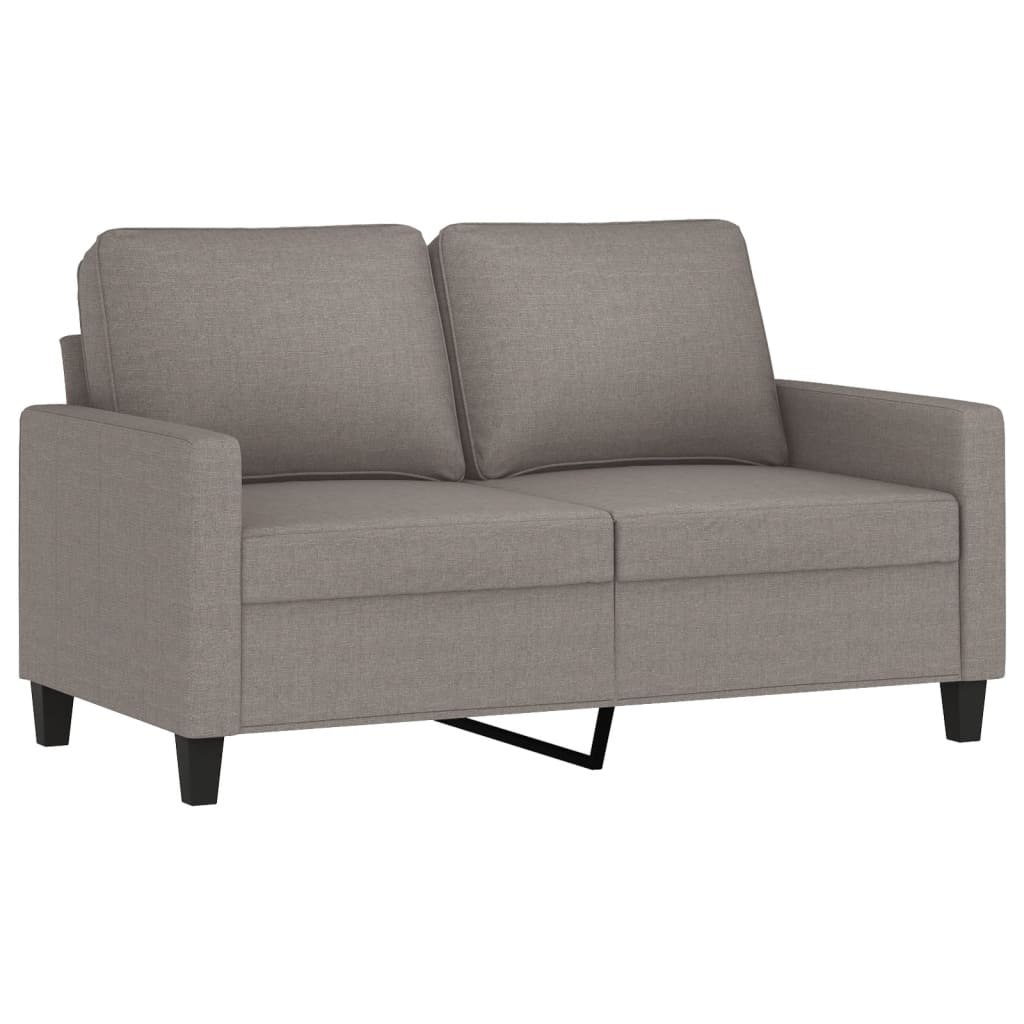 Set de canapea cu perne, 3 piese, gri taupe, material textil GartenMobel Dekor