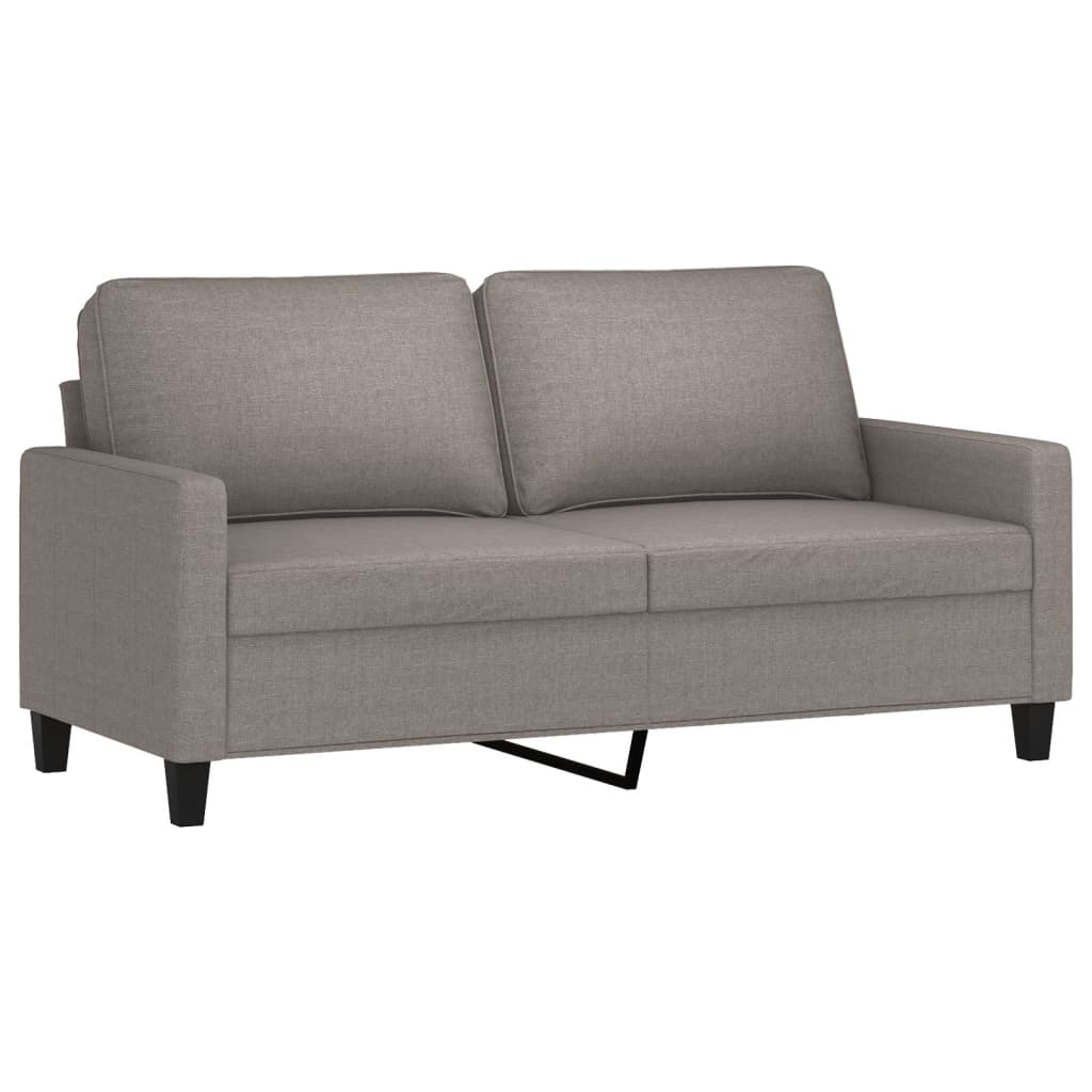 Set de canapea cu perne, 3 piese, gri taupe, material textil GartenMobel Dekor