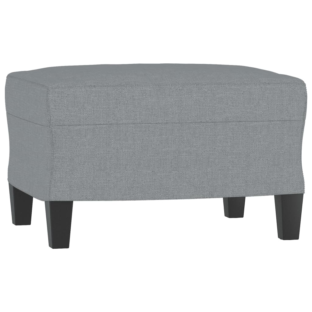 Set de canapele cu perne, 3 piese, gri deschis, textil GartenMobel Dekor