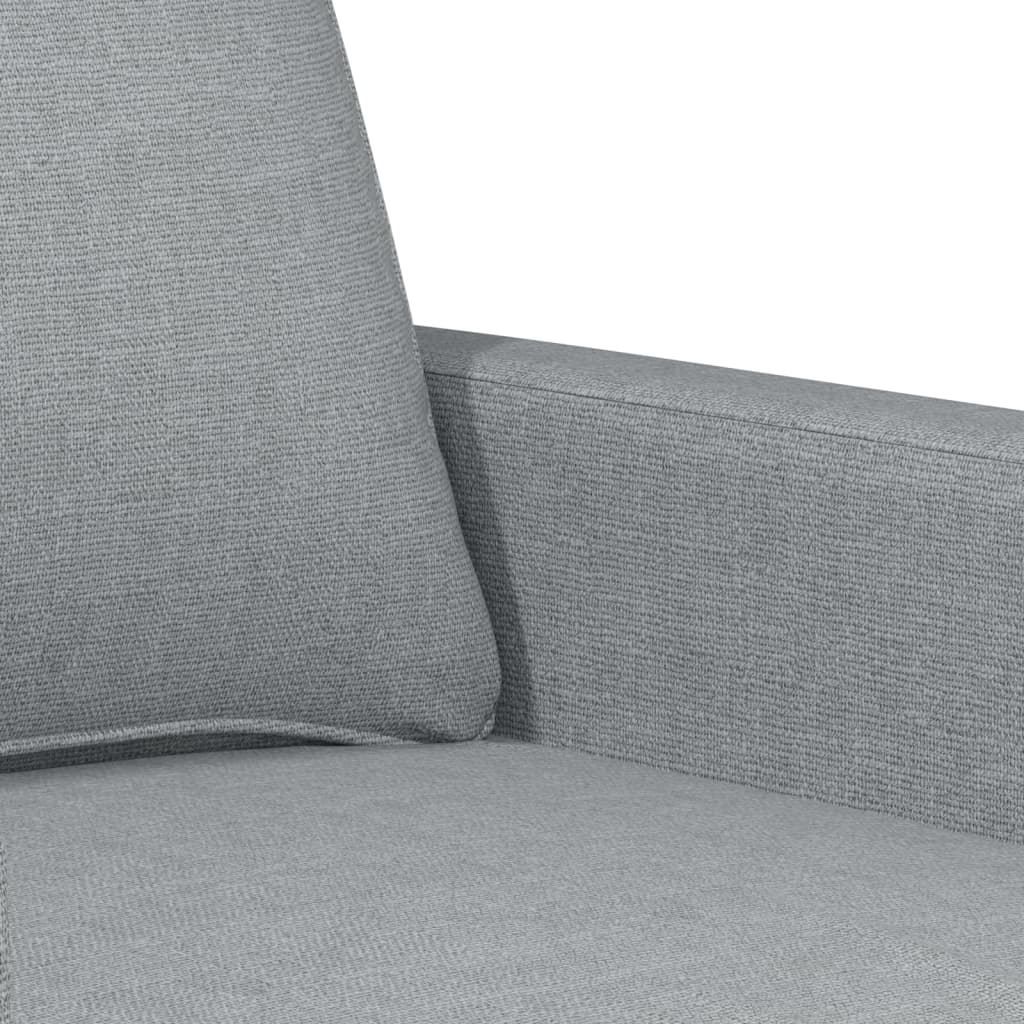 Set de canapele cu perne, 4 piese, gri deschis, textil GartenMobel Dekor