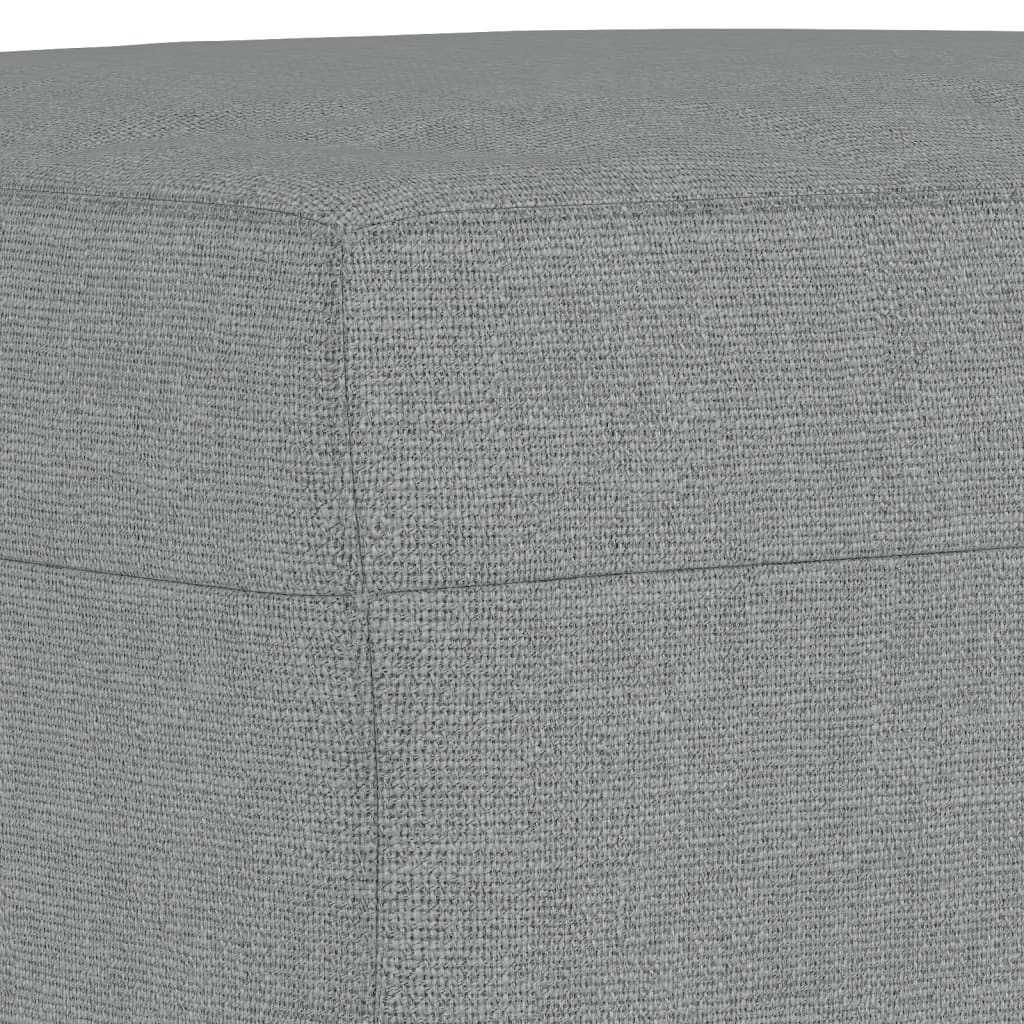Set de canapele cu perne, 4 piese, gri deschis, textil GartenMobel Dekor