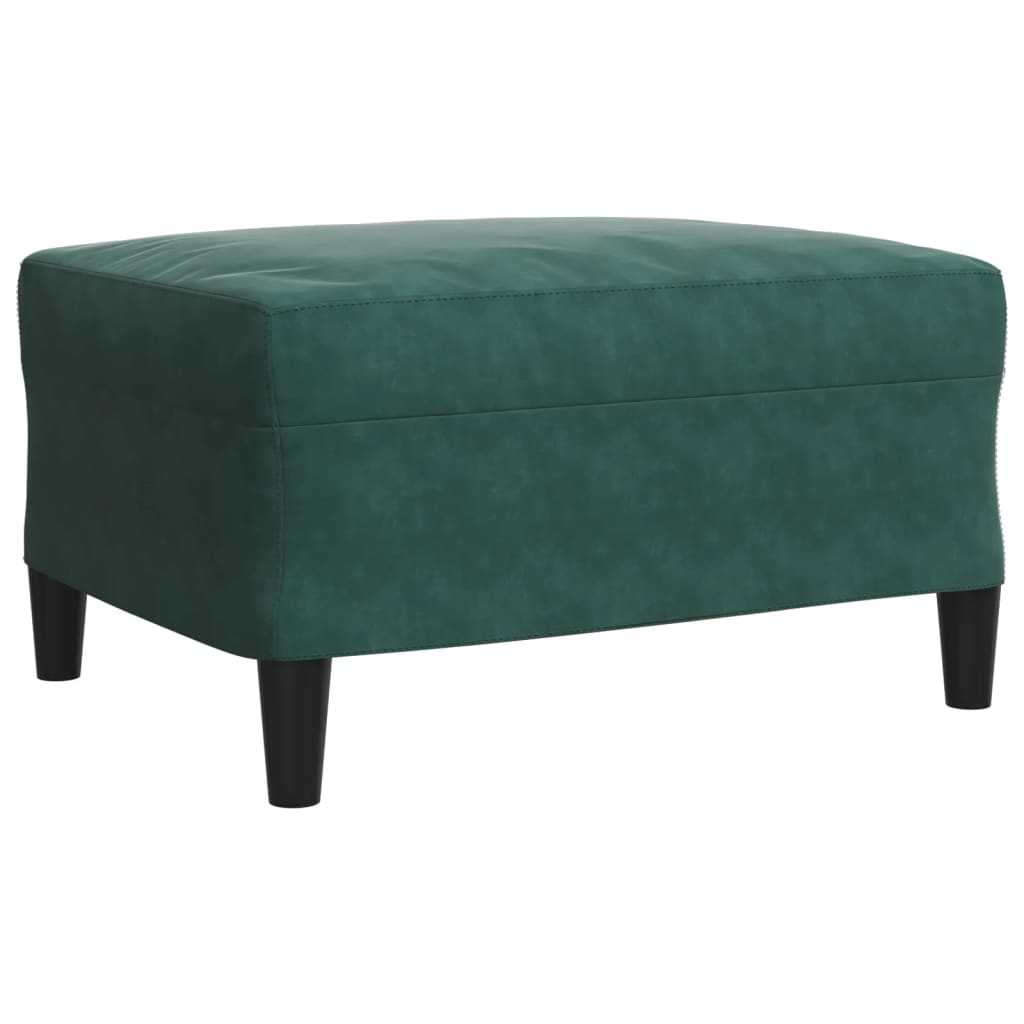 Set canapele cu perne/rulouri, 4 piese, verde închis, catifea GartenMobel Dekor
