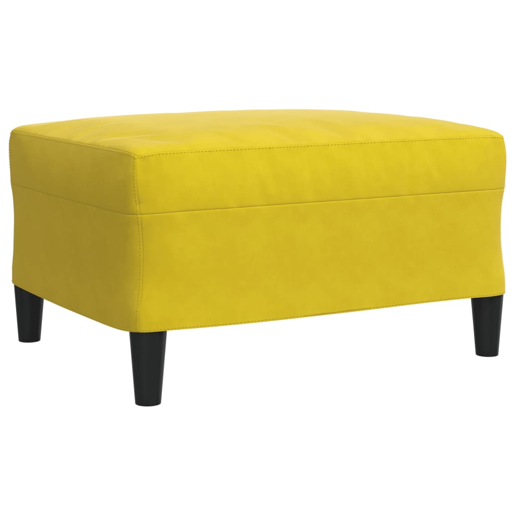 Set de canapele cu perne, 4 piese, galben, catifea GartenMobel Dekor