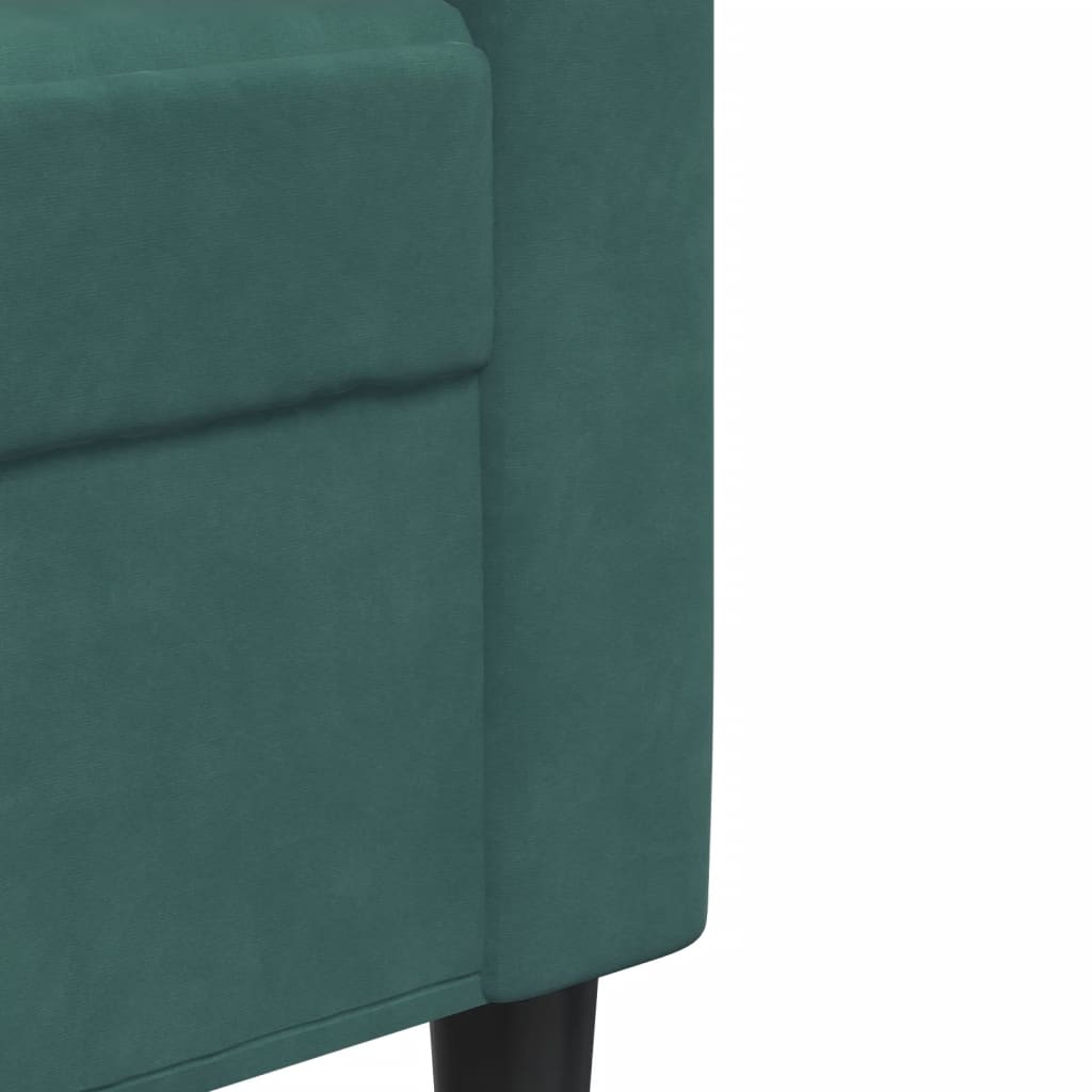 Set de canapele cu perne, 4 piese, verde închis, catifea GartenMobel Dekor