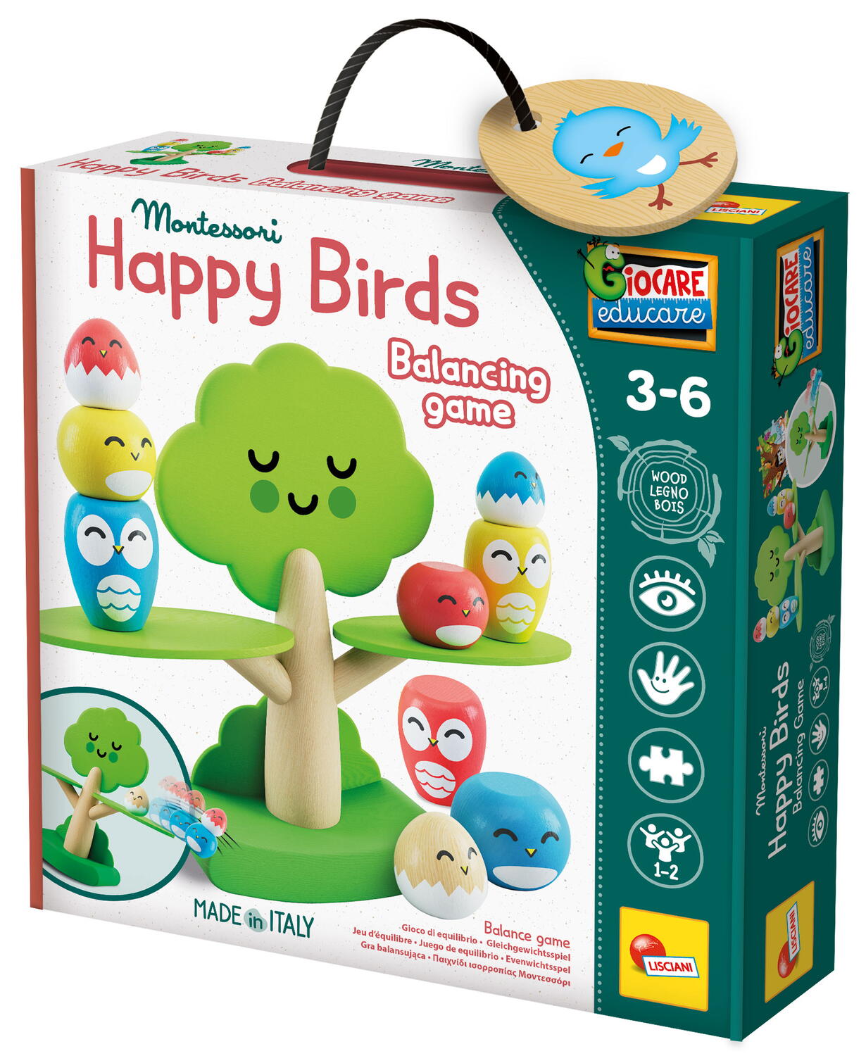 Joc de echilibru Montessori - Pasarele vesele PlayLearn Toys