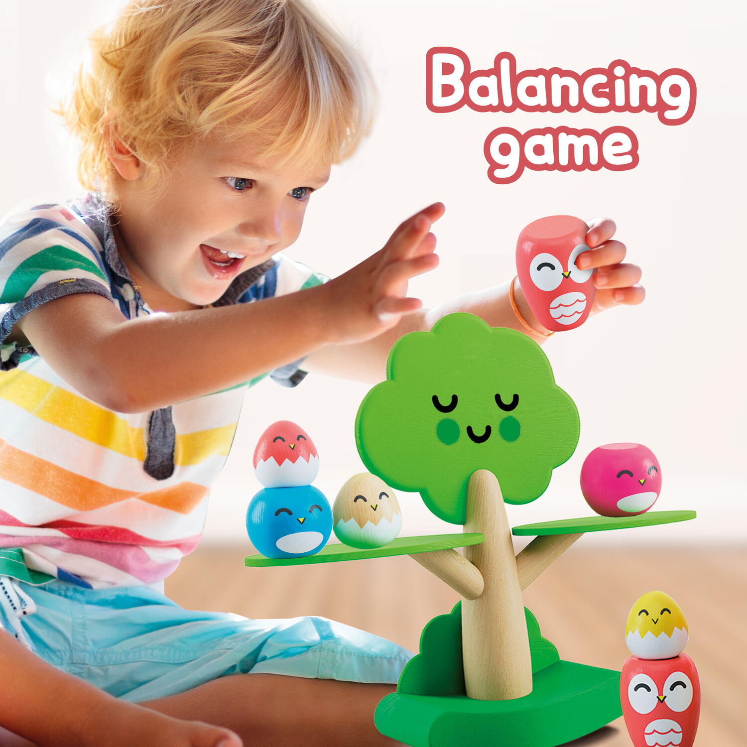 Joc de echilibru Montessori - Pasarele vesele PlayLearn Toys