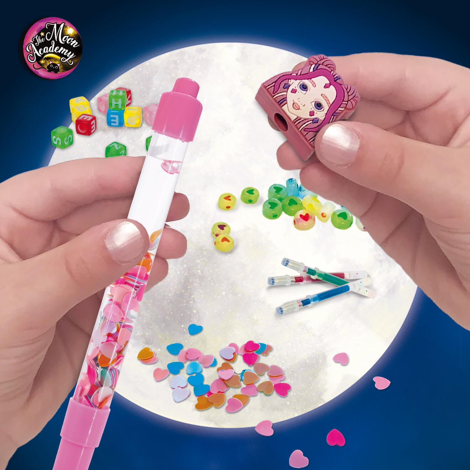 Set creativ - Carioci magice si jurnal - The Moon Academy PlayLearn Toys