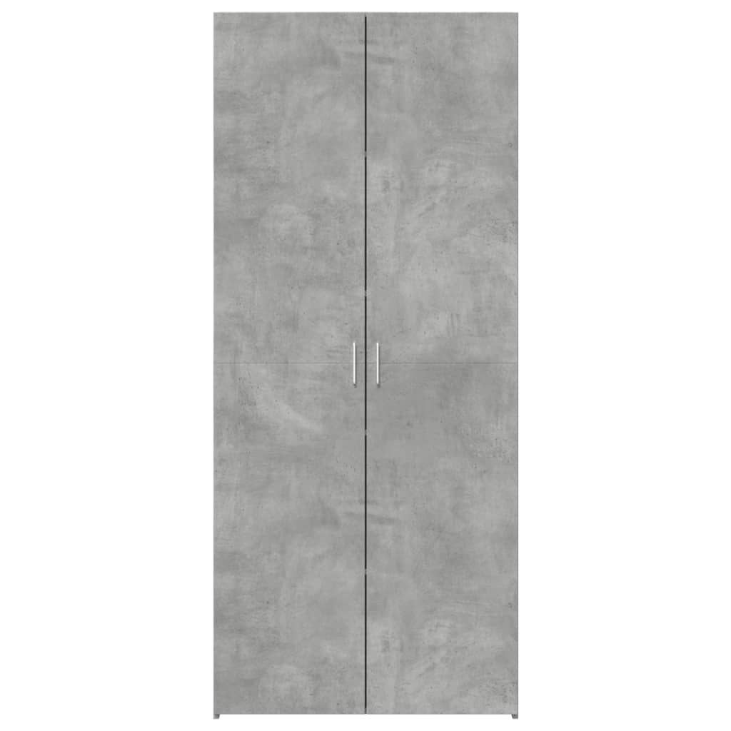 Dulap înalt, gri beton, 80x42,5x185 cm, lemn prelucrat GartenMobel Dekor