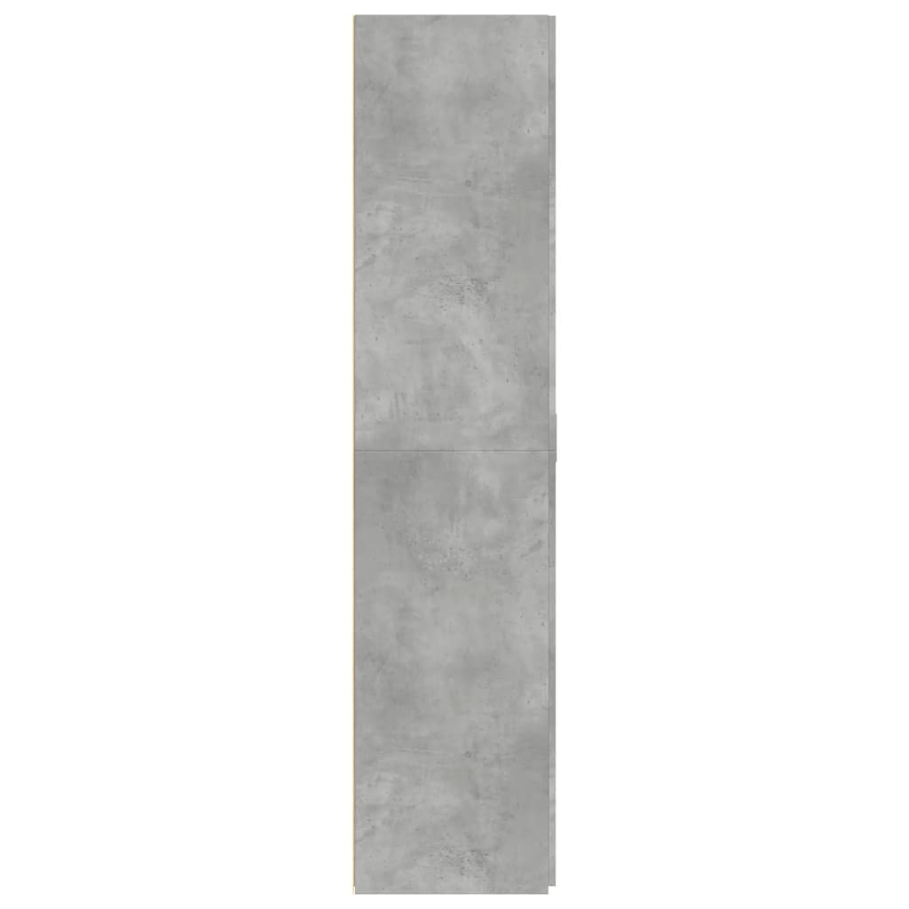Dulap înalt, gri beton, 80x42,5x185 cm, lemn prelucrat GartenMobel Dekor