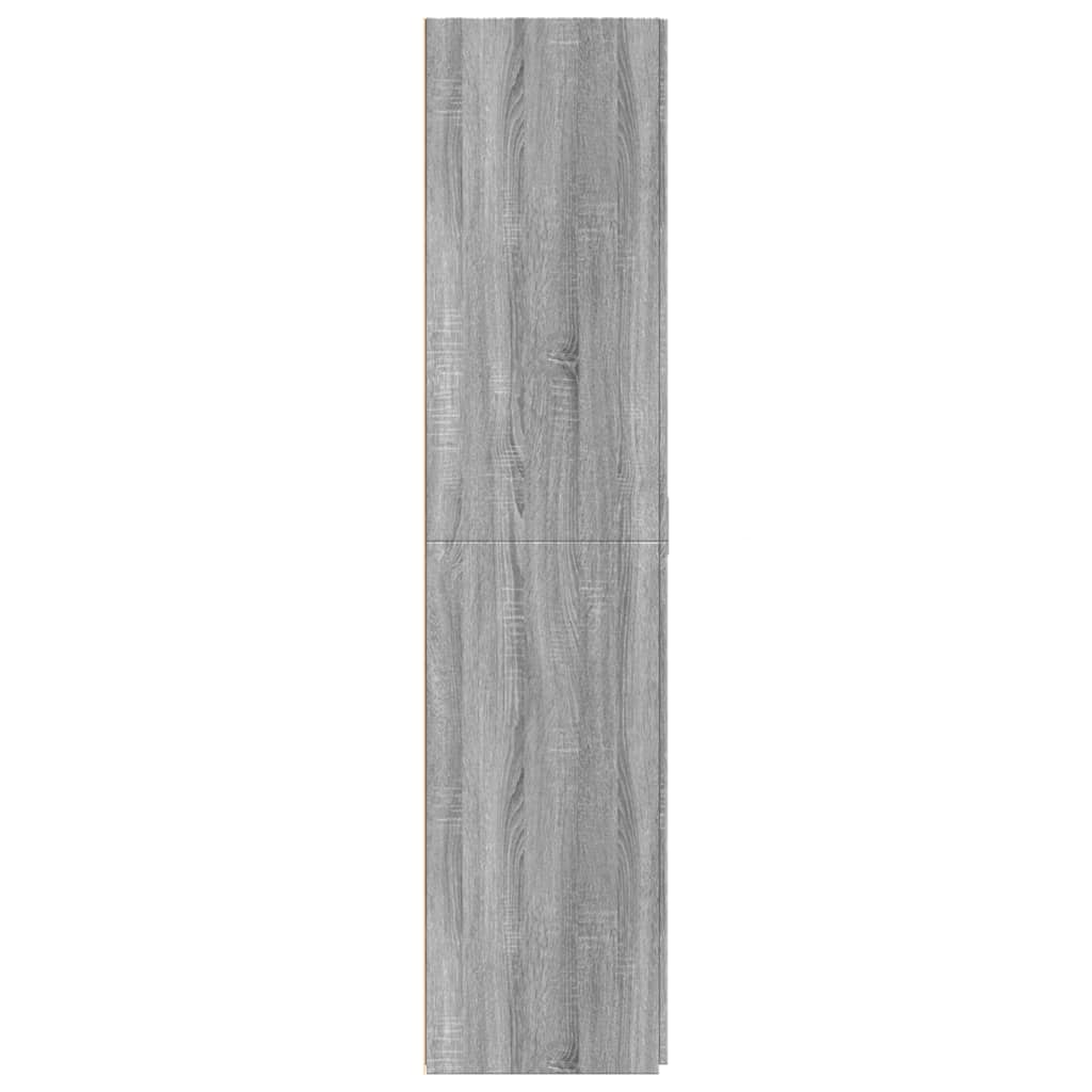 Dulap înalt, gri sonoma, 80x42,5x185 cm, lemn prelucrat GartenMobel Dekor