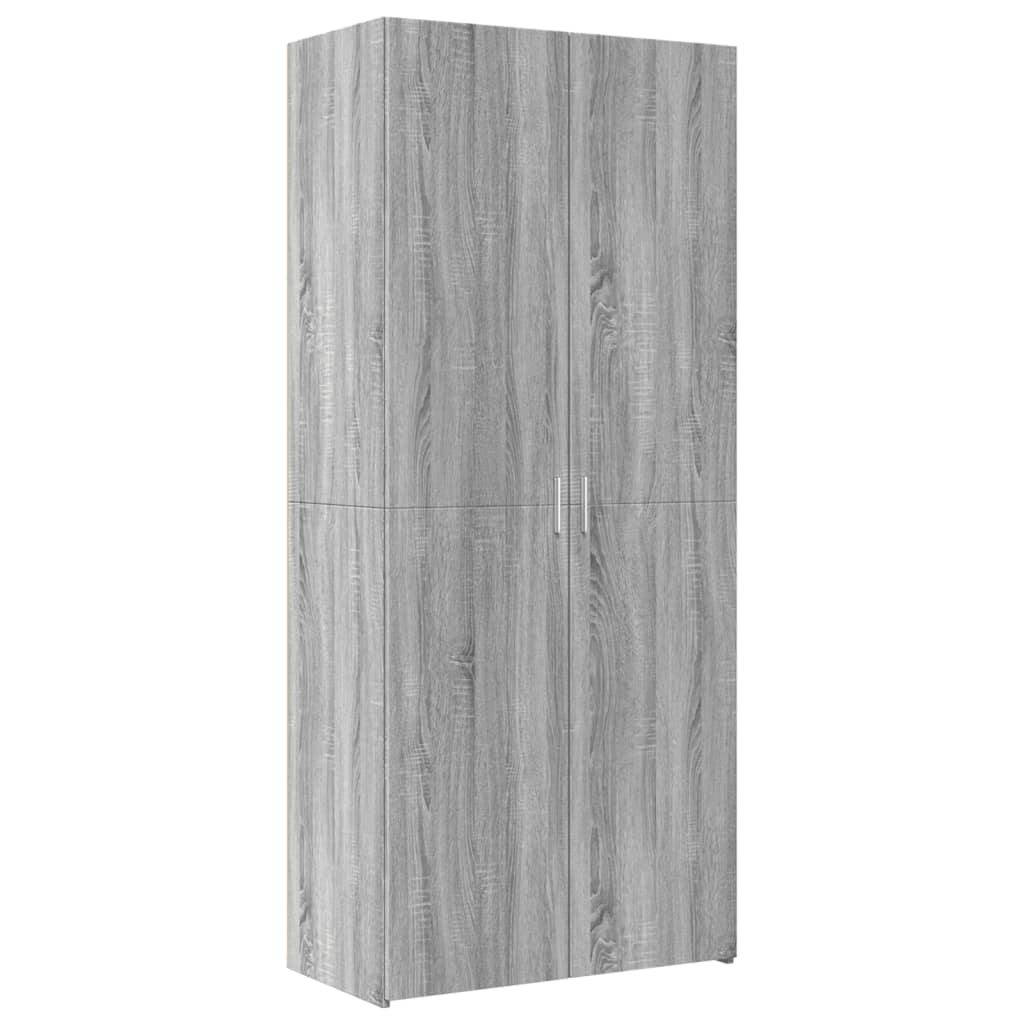 Dulap înalt, gri sonoma, 80x42,5x185 cm, lemn prelucrat GartenMobel Dekor