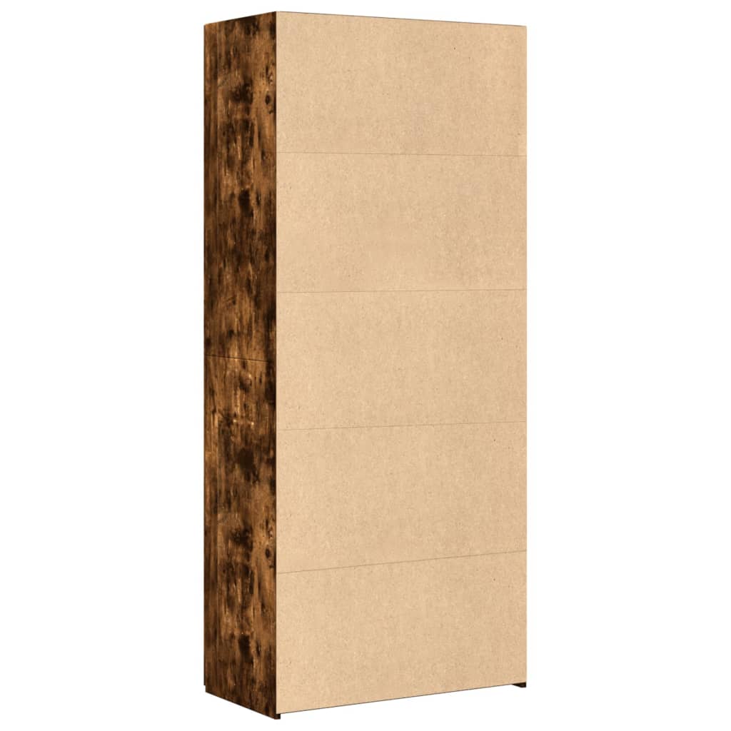 Dulap înalt, stejar fumuriu, 80x42,5x185 cm, lemn prelucrat GartenMobel Dekor