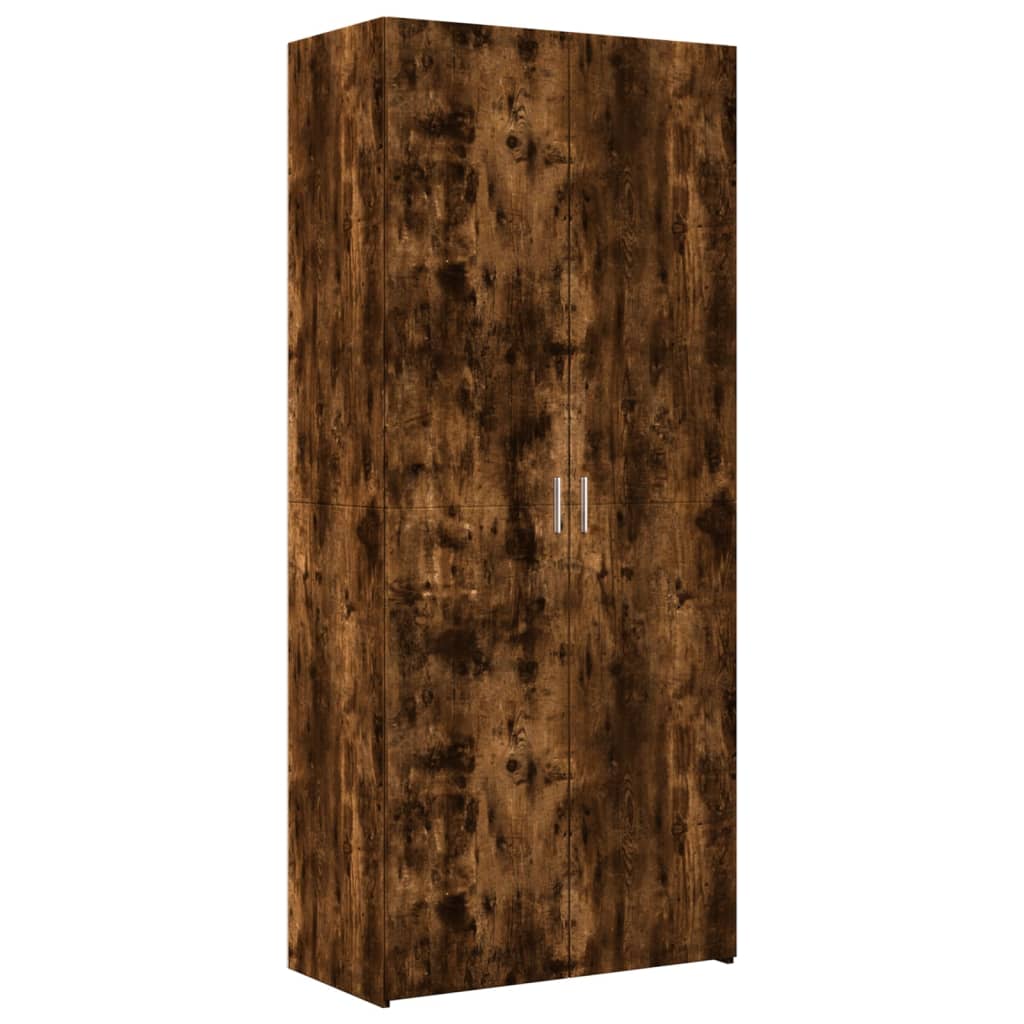 Dulap înalt, stejar fumuriu, 80x42,5x185 cm, lemn prelucrat GartenMobel Dekor