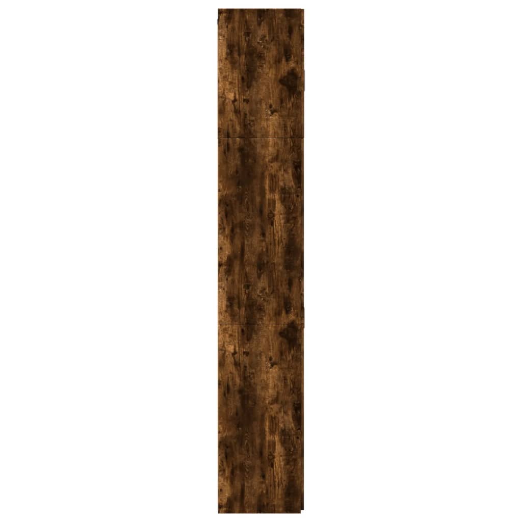 Dulap înalt, stejar fumuriu, 80x42,5x249 cm, lemn prelucrat GartenMobel Dekor
