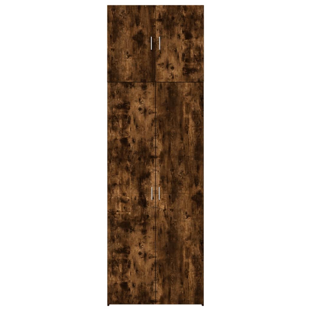 Dulap înalt, stejar fumuriu, 80x42,5x249 cm, lemn prelucrat GartenMobel Dekor