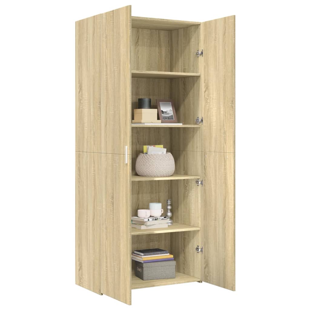 Dulap înalt, stejar sonoma, 80x42,5x185 cm, lemn prelucrat GartenMobel Dekor