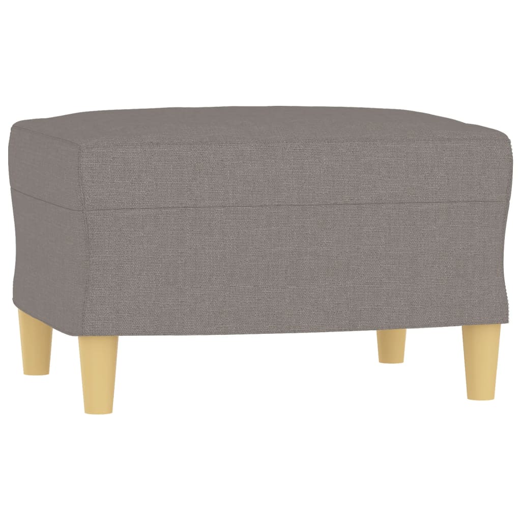 Set de canapele cu perne, 3 piese, gri taupe, textil GartenMobel Dekor