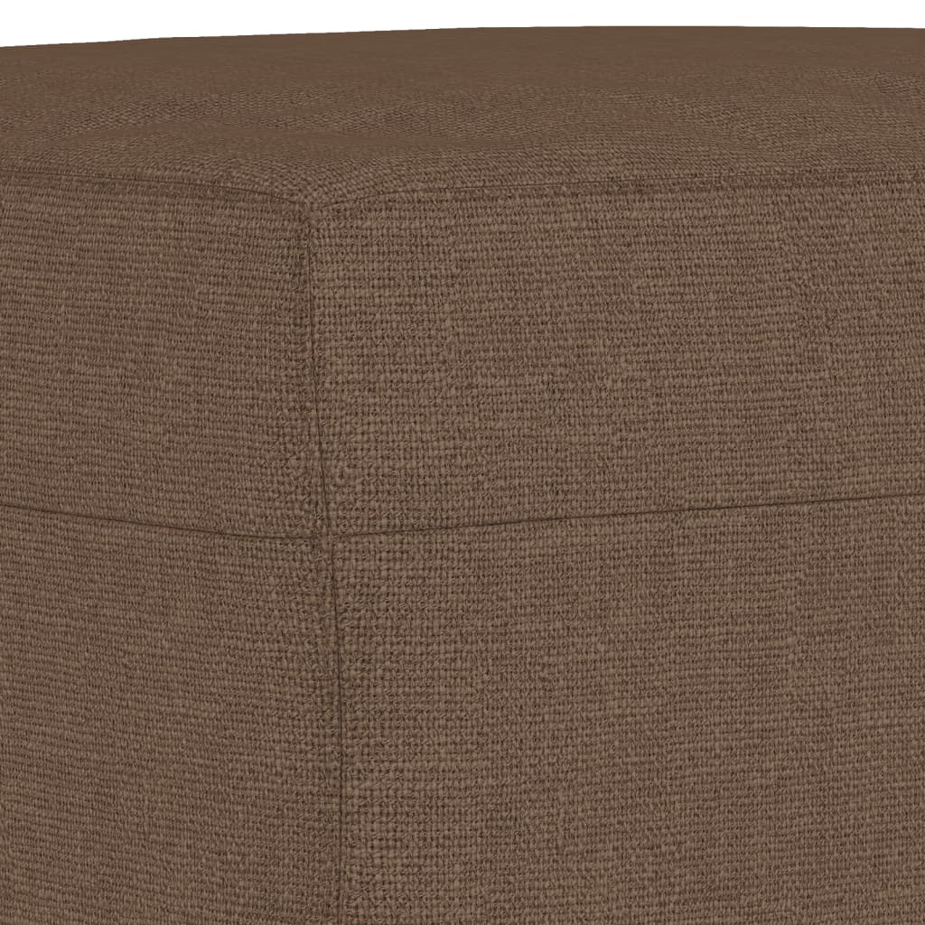 Set de canapele cu perne, 3 piese, maro, textil GartenMobel Dekor