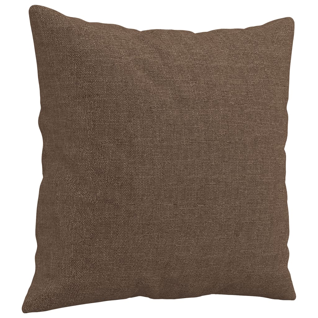 Set de canapele cu perne, 3 piese, maro, textil GartenMobel Dekor