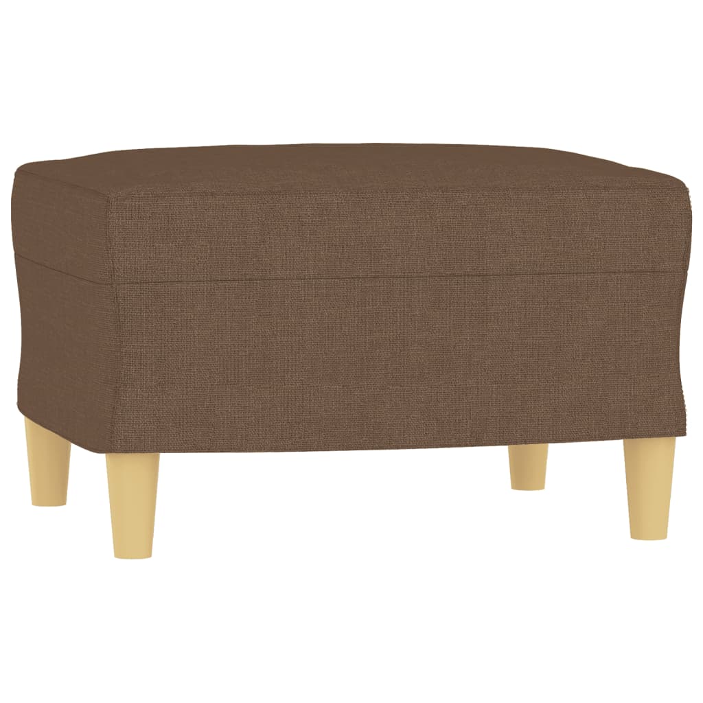 Set de canapele cu perne, 3 piese, maro, textil GartenMobel Dekor
