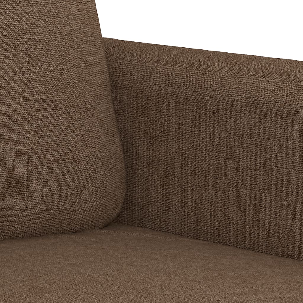 Set de canapele cu perne, 3 piese, maro, textil GartenMobel Dekor