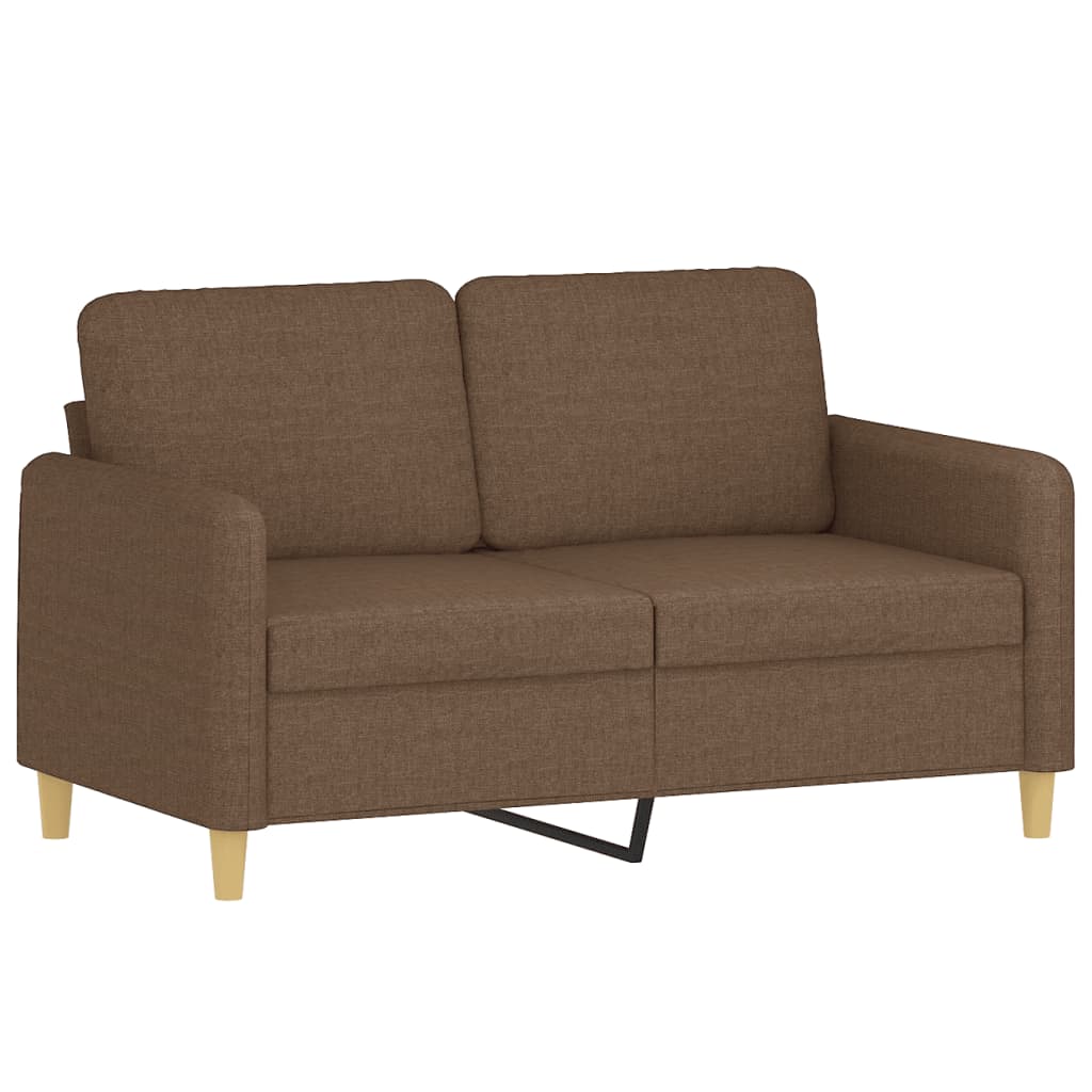 Set de canapele cu perne, 3 piese, maro, textil GartenMobel Dekor