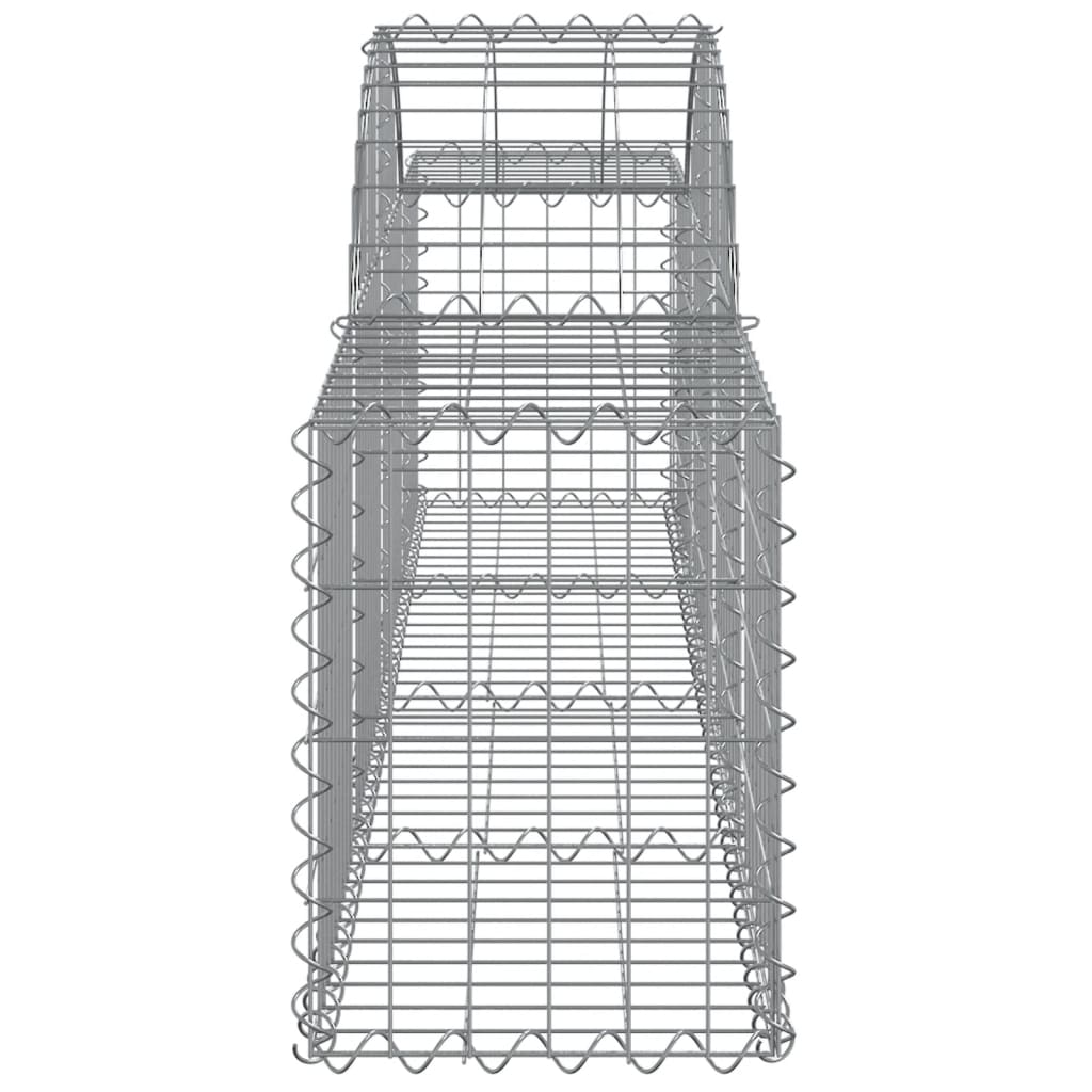 Coșuri gabion arcuite 30 buc, 200x30x40/60cm, fier galvanizat GartenMobel Dekor