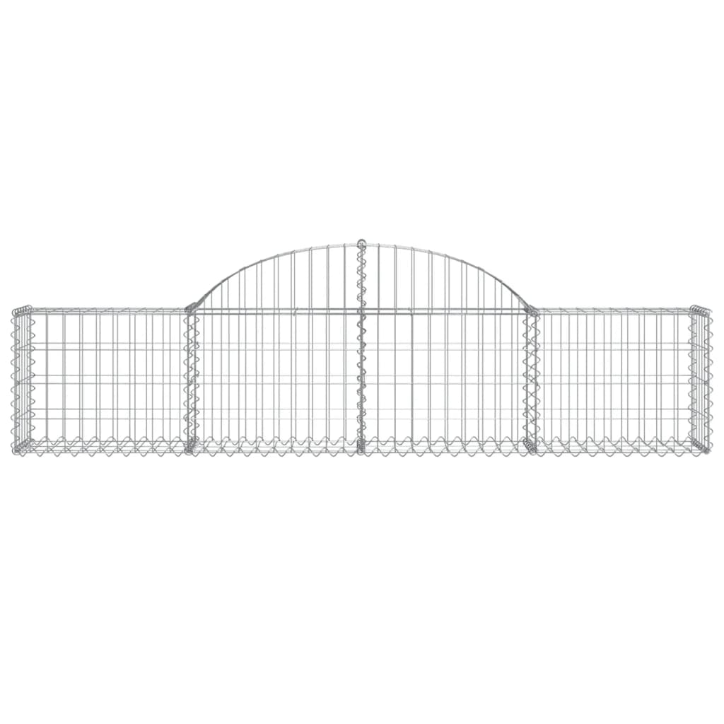 Coșuri gabion arcuite 30 buc, 200x30x40/60cm, fier galvanizat GartenMobel Dekor
