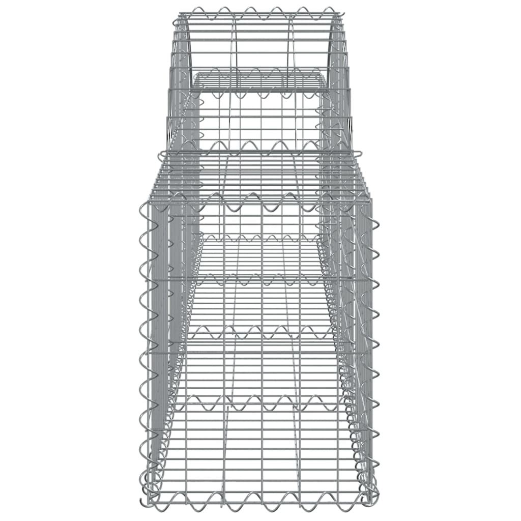 Coșuri gabion arcuite 4 buc, 200x30x40/60 cm, fier galvanizat GartenMobel Dekor