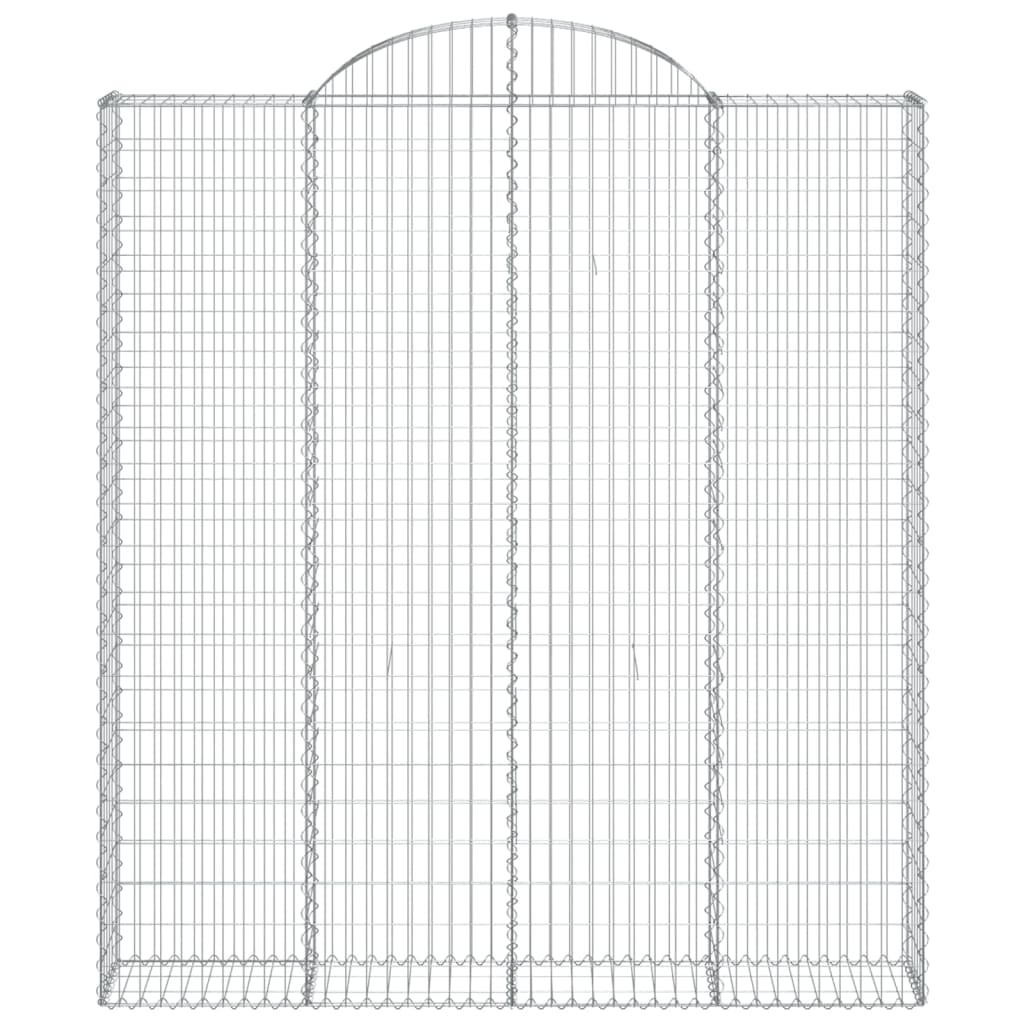Coșuri gabion arcuite, 6 buc 200x30x220/240cm, fier galvanizat GartenMobel Dekor