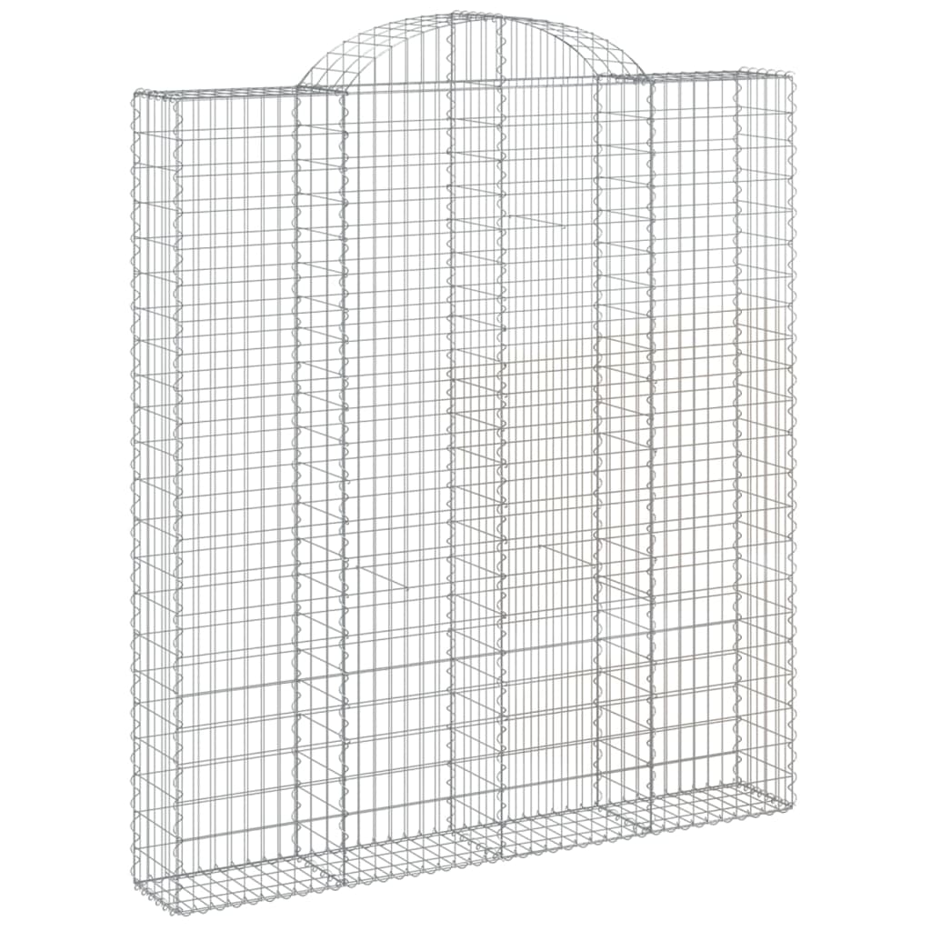Coșuri gabion arcuite, 6 buc 200x30x220/240cm, fier galvanizat GartenMobel Dekor