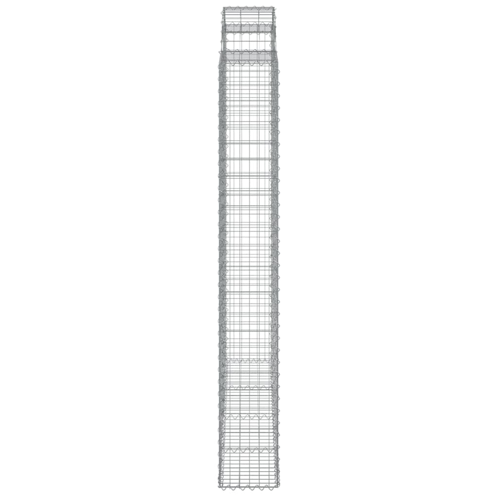 Coșuri gabion arcuite, 6 buc 200x30x220/240cm, fier galvanizat GartenMobel Dekor