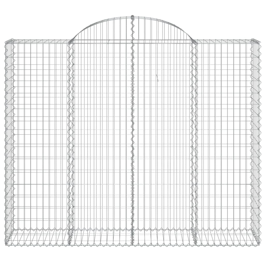 Coșuri gabion arcuite 10 buc, 200x50x160/180cm, fier galvanizat GartenMobel Dekor