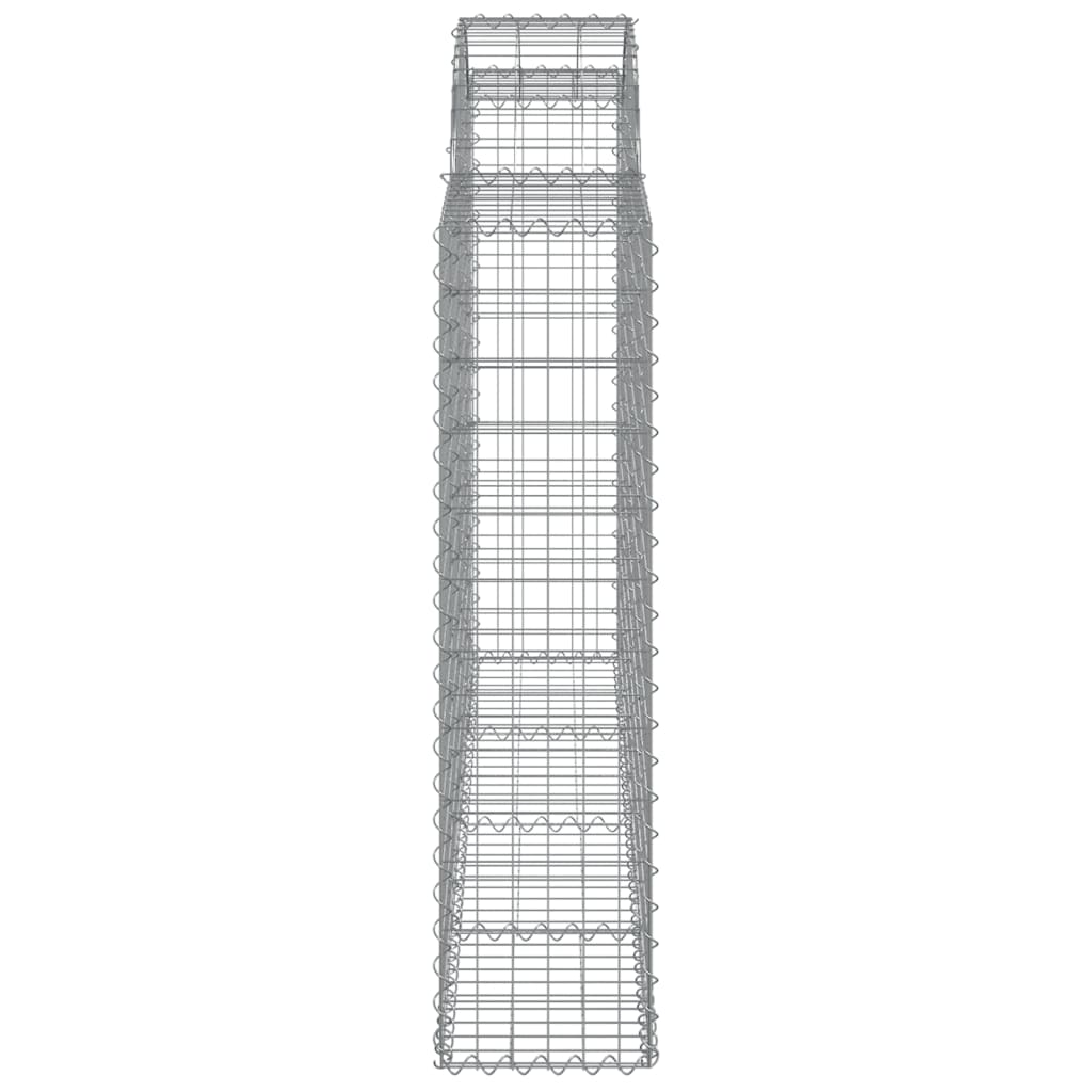 Coșuri gabion arcuite 12 buc, 200x30x120/140cm, fier galvanizat GartenMobel Dekor