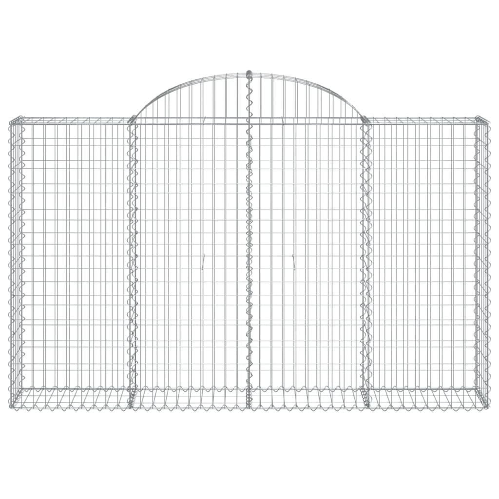 Coșuri gabion arcuite 12 buc, 200x30x120/140cm, fier galvanizat GartenMobel Dekor
