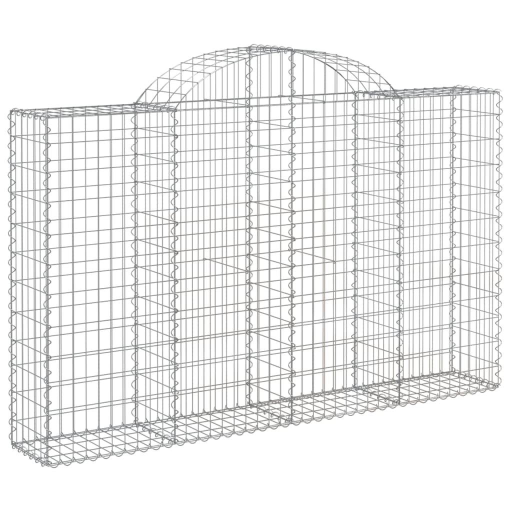 Coșuri gabion arcuite 12 buc, 200x30x120/140cm, fier galvanizat GartenMobel Dekor