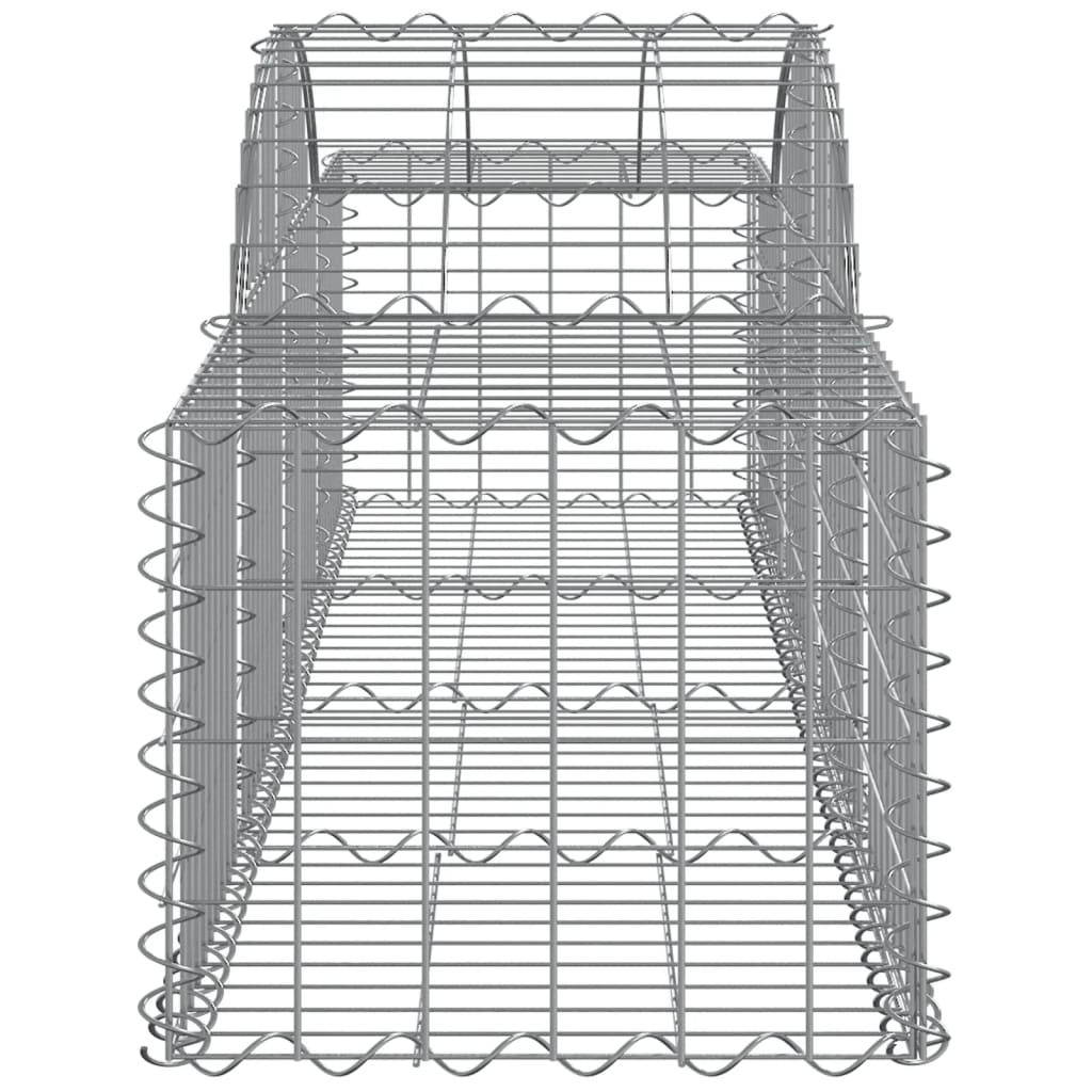 Coșuri gabion arcuite 12 buc, 200x50x40/60 cm, fier galvanizat GartenMobel Dekor