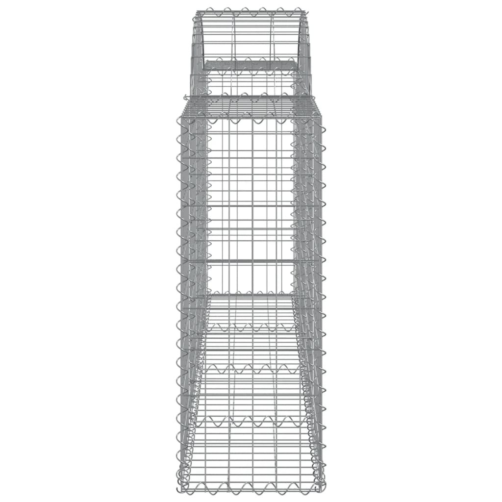 Coșuri gabion arcuite 14 buc, 200x30x80/100cm, fier galvanizat GartenMobel Dekor