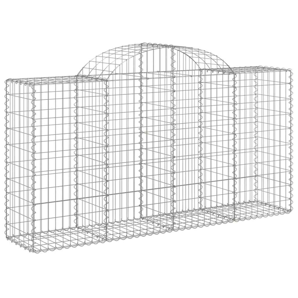 Coșuri gabion arcuite 14 buc, 200x50x100/120cm, fier galvanizat GartenMobel Dekor