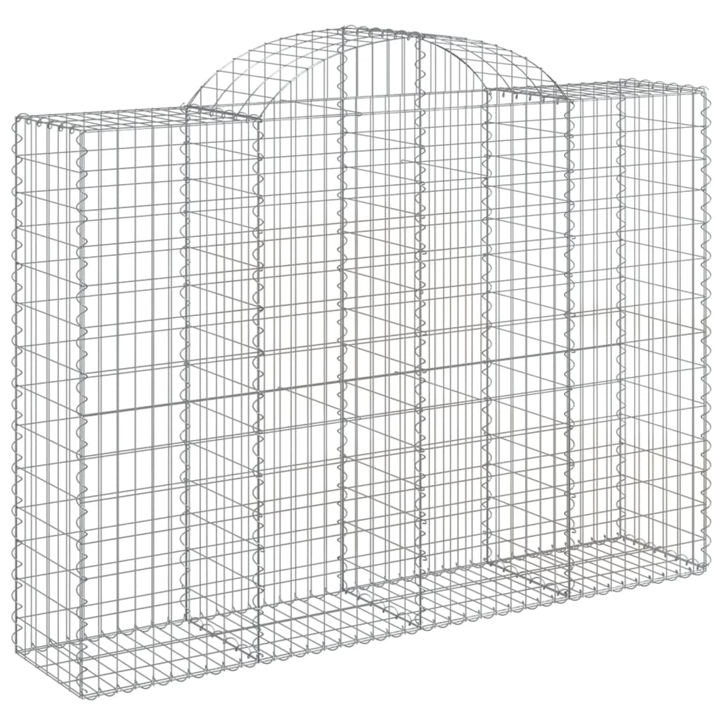 Coșuri gabion arcuite 14 buc, 200x50x140/160cm, fier galvanizat GartenMobel Dekor