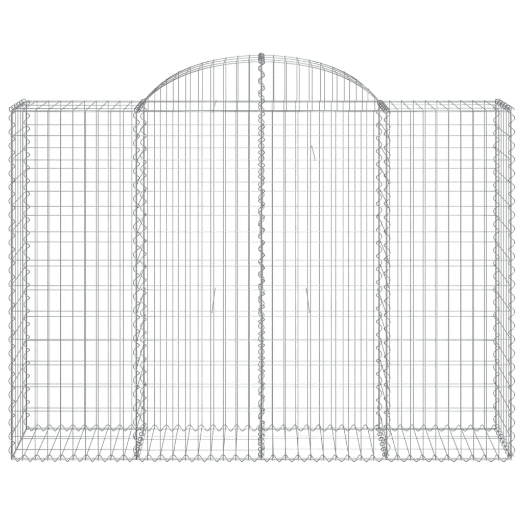 Coșuri gabion arcuite 14 buc, 200x50x140/160cm, fier galvanizat GartenMobel Dekor